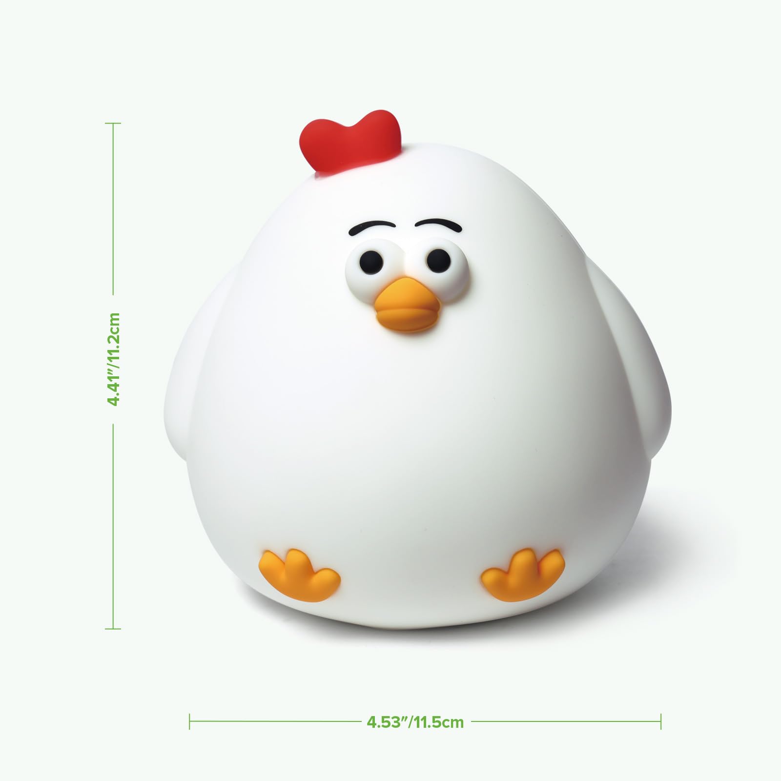 haakaa-baby-night-light-usb-rechargeable-chicken-squishy-lamp-with-2-level-dimma image 8
