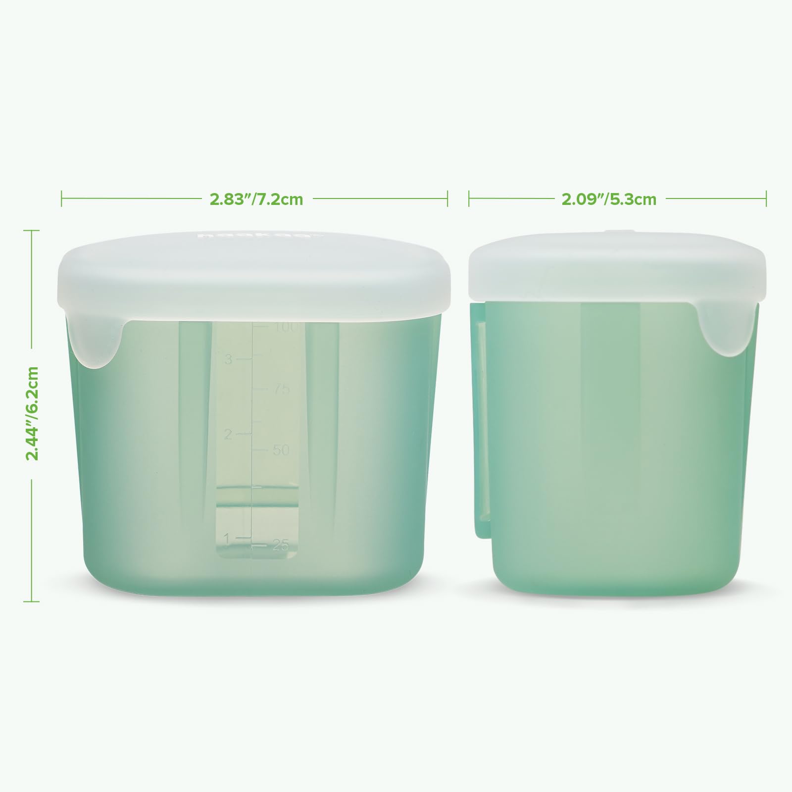 haakaa-mini-meal-silicone-baby-food-containers-3-oz-6-pack-with-airtight-lids image 8