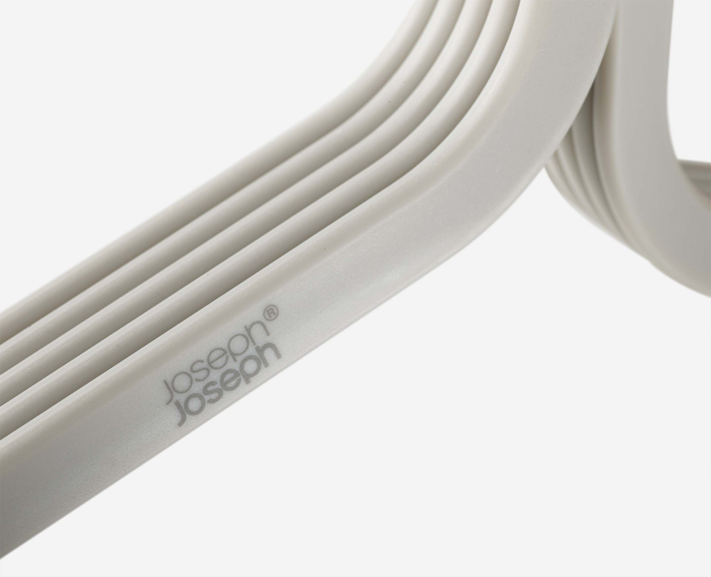 joseph-joseph-orderly-anti-tangle-clothes-hangers-set-of-5-ecru image 7