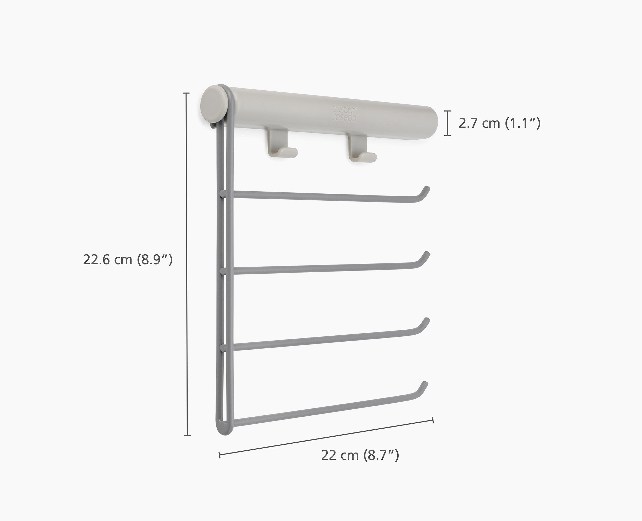 joseph-joseph-orderly-ecru-belt-tie-scarf-hanging-rail image 7