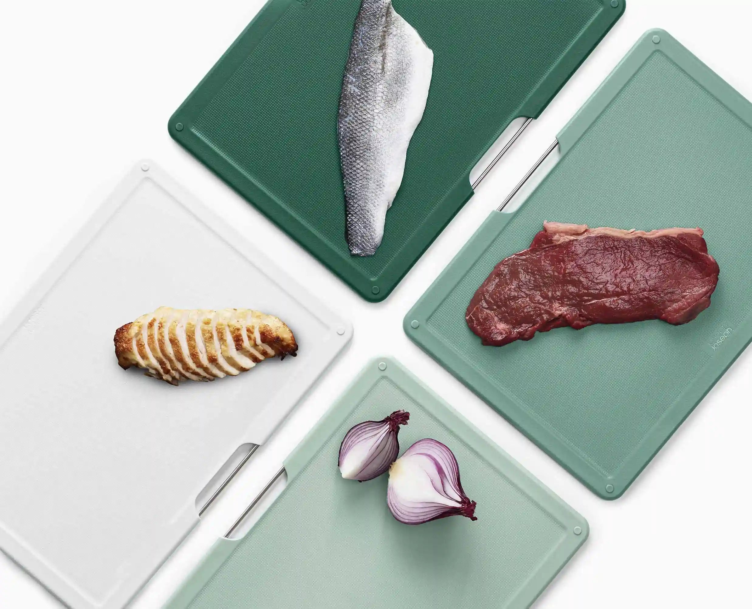 joseph-joseph-folio-4-piece-green-chopping-board-set-editions image 6