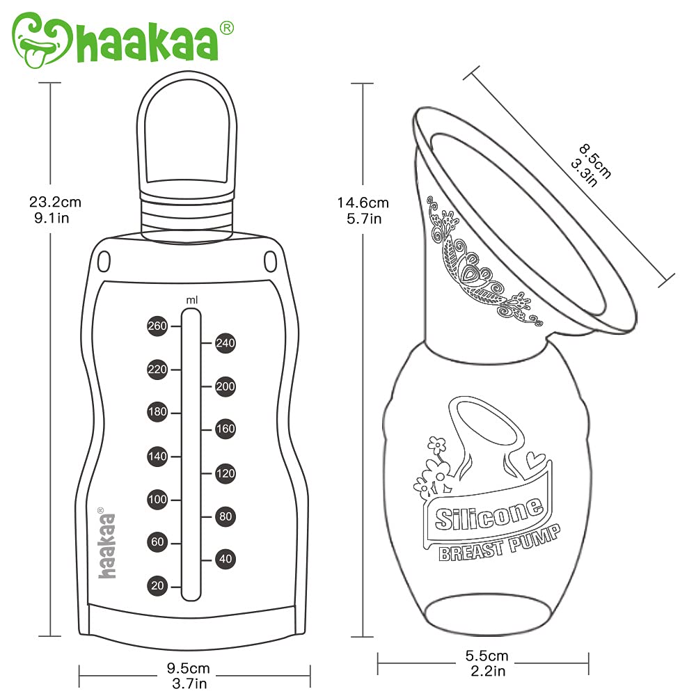 haakaa-manual-breast-pump-without-suction-base-silicone-storage-bag-combo-4oz-10 image 8