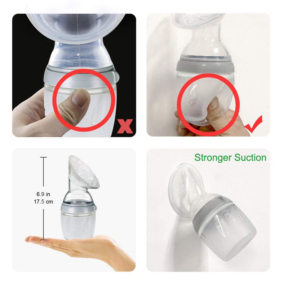 haakaa-gen-3-manual-breast-pump-with-feeding-set-160ml-5-4oz-food-grade-silicone image 8
