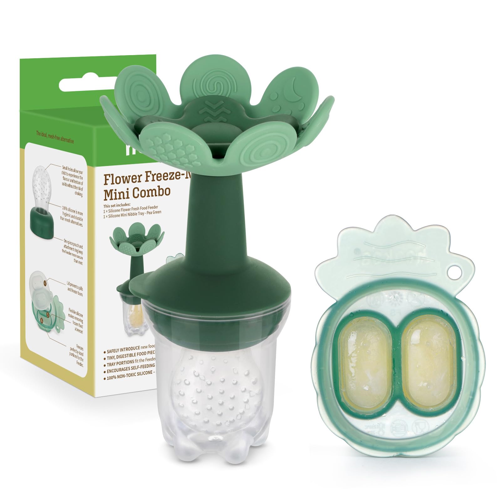 haakaa-flower-baby-fresh-fruit-food-feeder-with-mini-freezer-nibble-tray-skyblue image 7