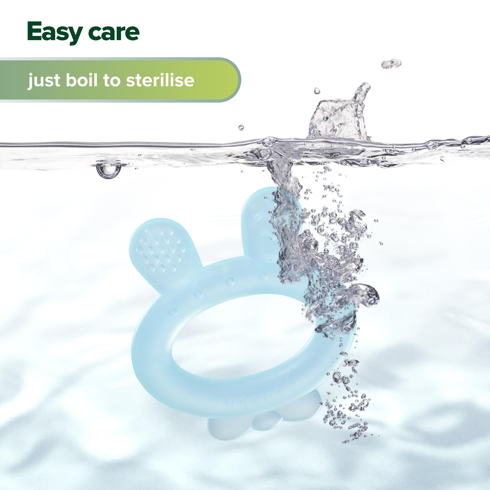 haakaa-rabbit-ear-frozen-baby-teether-100-silicone-freezer-safe-for-3-months-blu image 4