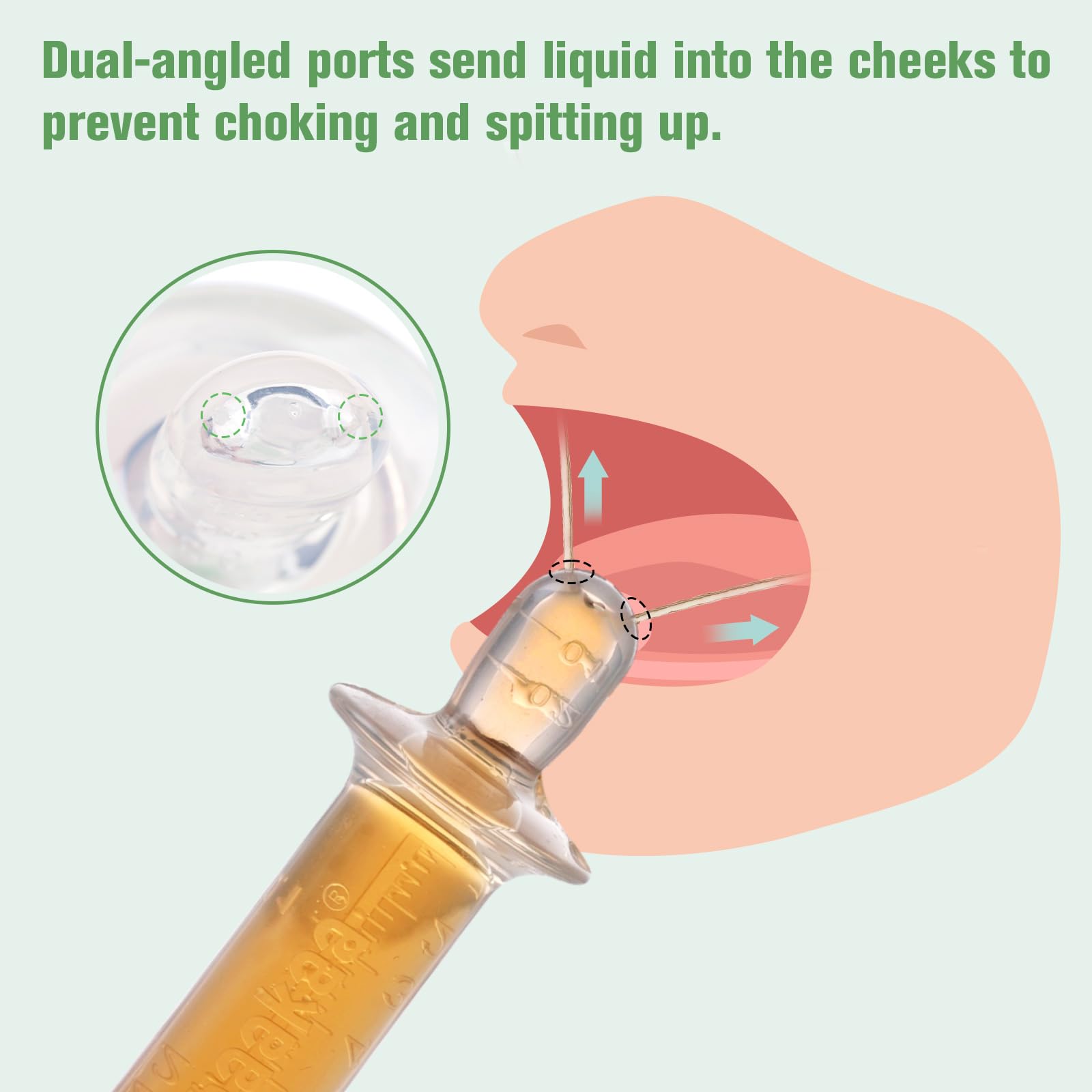 haakaa-baby-medicine-dispenser-silicone-syringe-with-dual-angled-ports-0m image 2