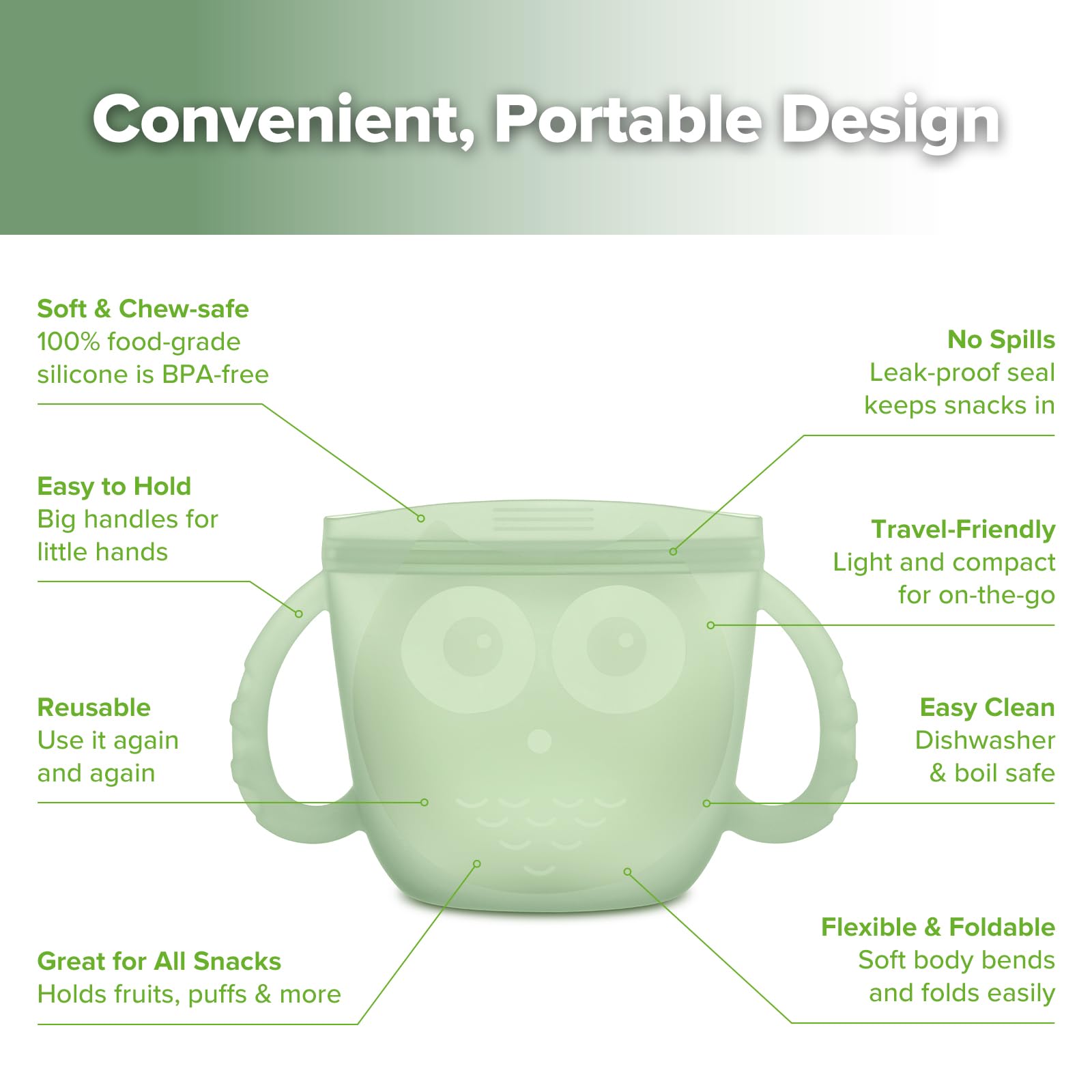 haakaa-oscar-owl-baby-snack-container-silicone-travel-snack-pouch-spill-resistan image 4