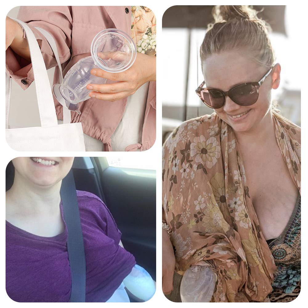 haakaa-manual-breast-pump-silicone-with-suction-base-and-flower-stopper-5oz-150m image 4