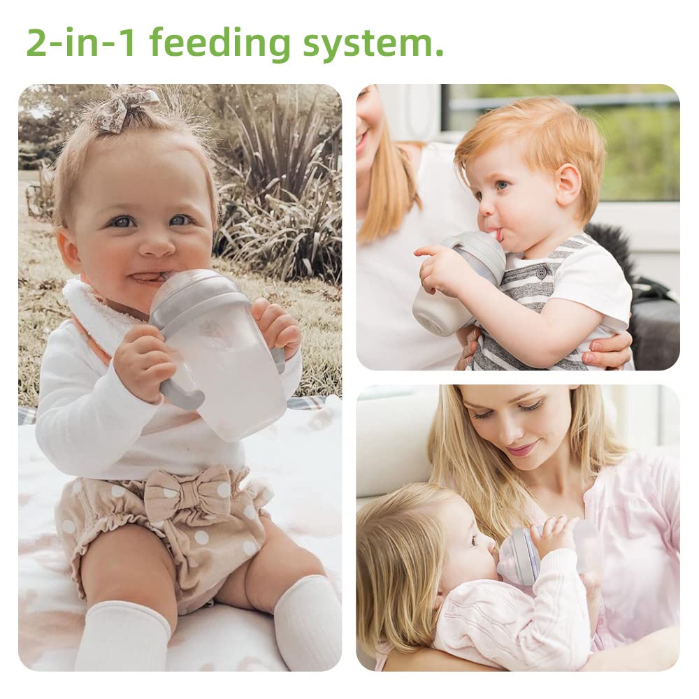 haakaa-gen-3-silicone-breast-pump-8oz-250ml-with-baby-bottle-teat-flower-stopper image 3