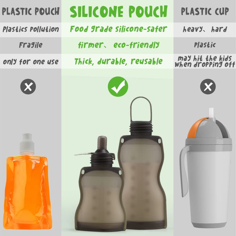 haakaa-silicone-baby-food-pouches-breastmilk-storage-bags-with-silicone-nipple-f image 3