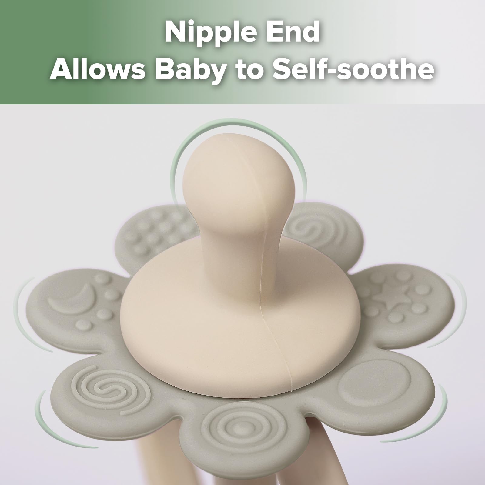 haakaa-silicone-twin-flower-teether-nipple-shaped-end-360-baby-toothbrush-head-s image 4