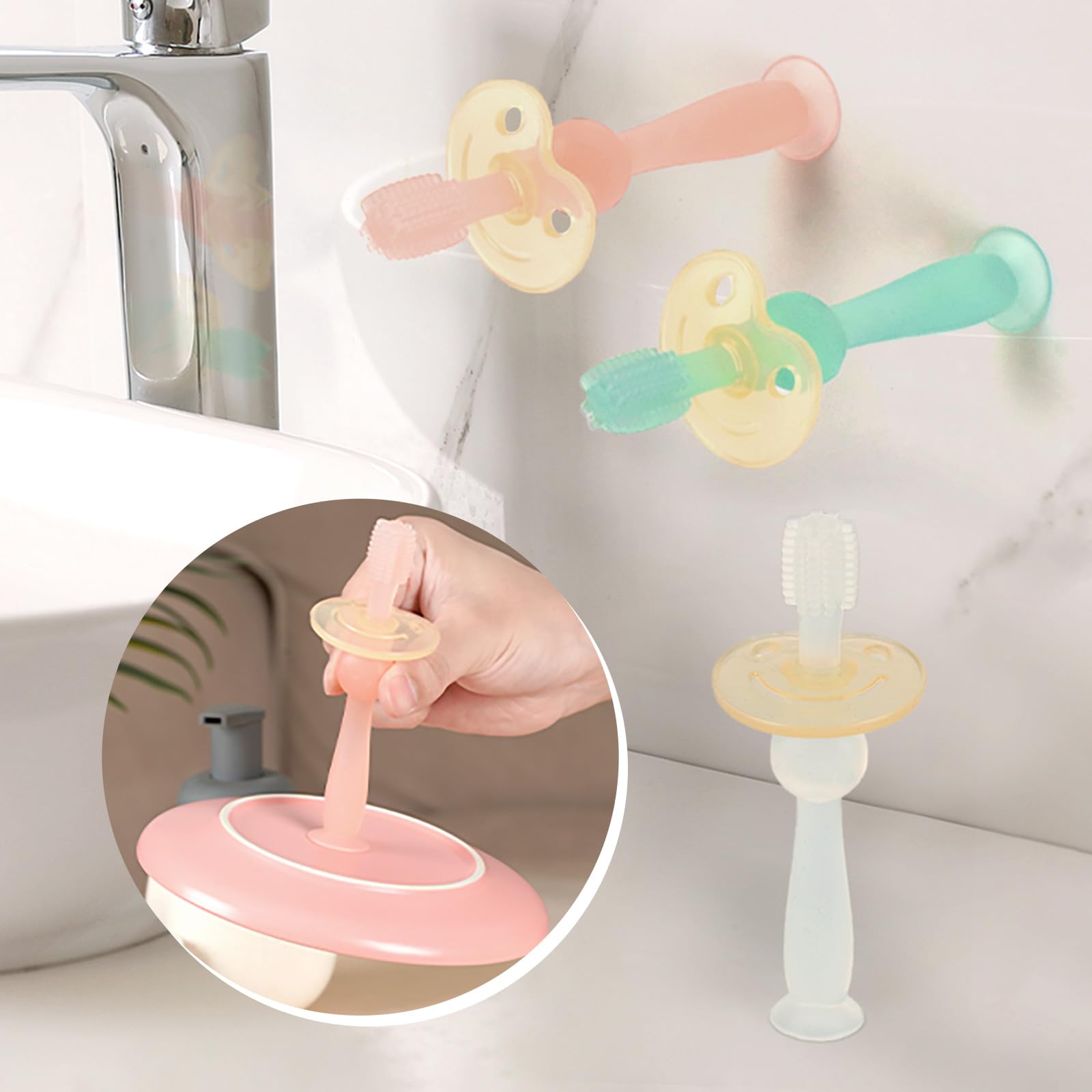 haakaa-360-baby-toothbrush-with-suction-base-blue image 8