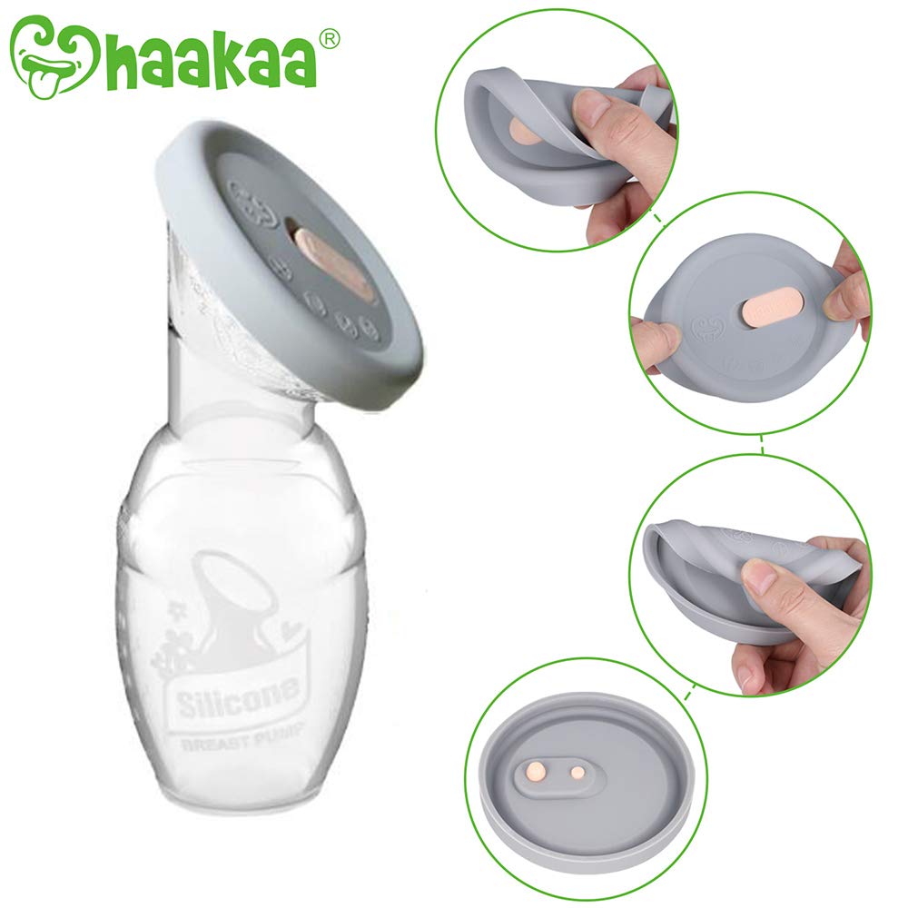 haakaa-manual-breast-pump-with-lid-and-breast-milk-collector-4oz-100ml image 6