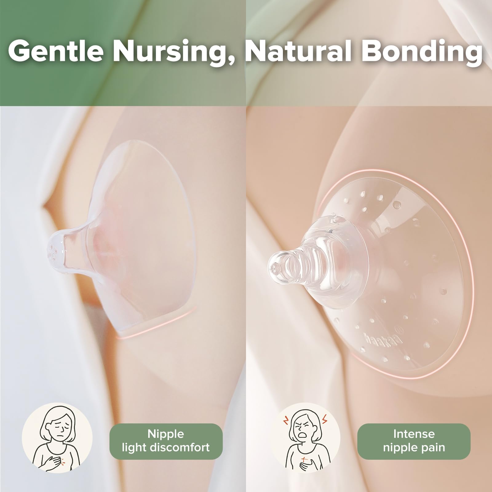 haakaa-nipple-shields-for-nursing-soft-silicone-with-carry-case-2-count image 2