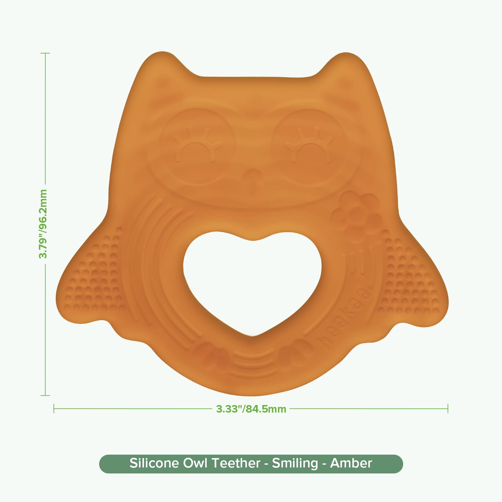 haakaa-silicone-owl-teether-food-grade-smiling-teething-toy-for-infants-bpa-free image 8