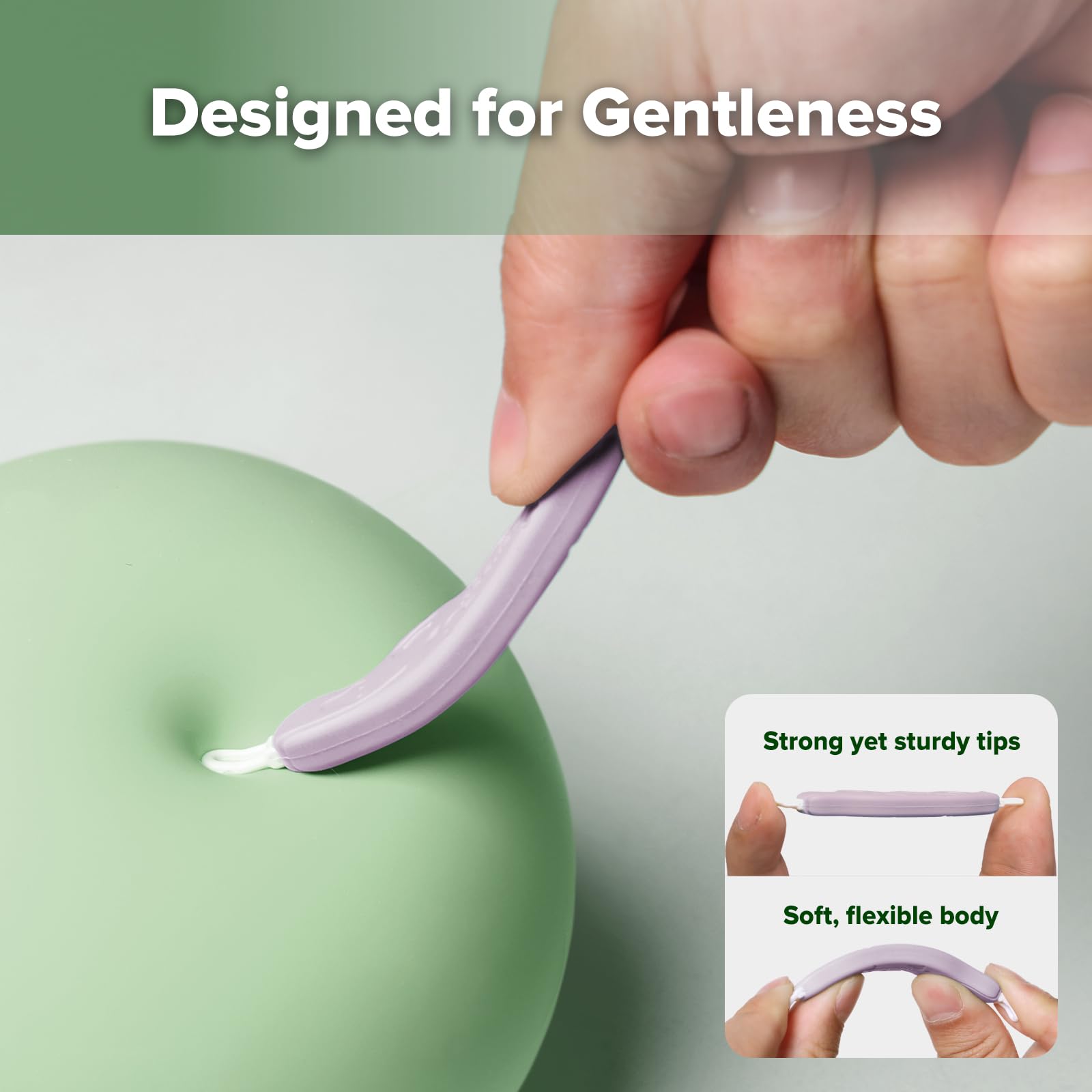 haakaa-crocodile-baby-nose-cleaner-ear-wax-removal-tool-dual-ended-silicone-lave image 5