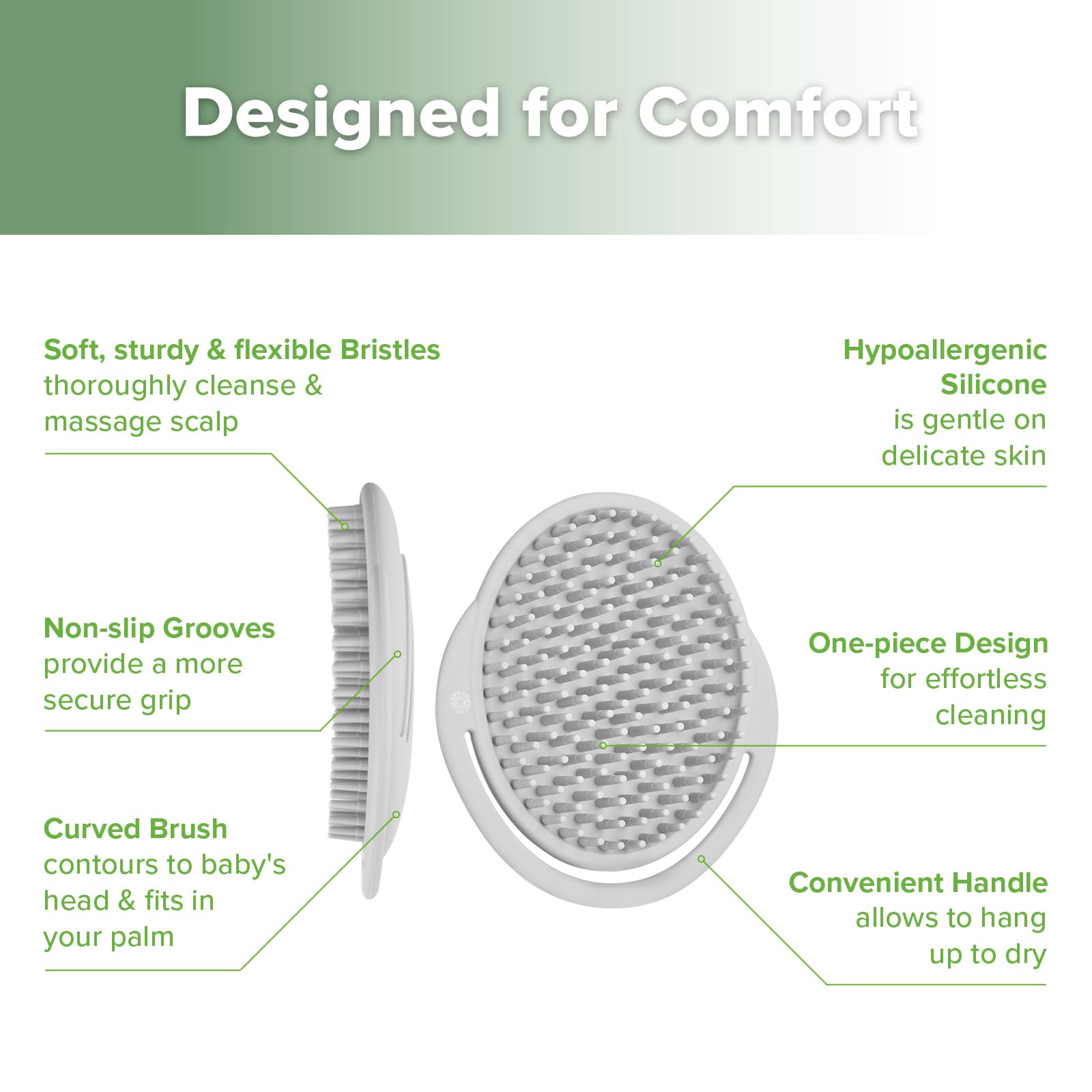 haakaa-baby-cradle-cap-brush-soft-silicone-scalp-massager-for-newborns-and-toddl image 4