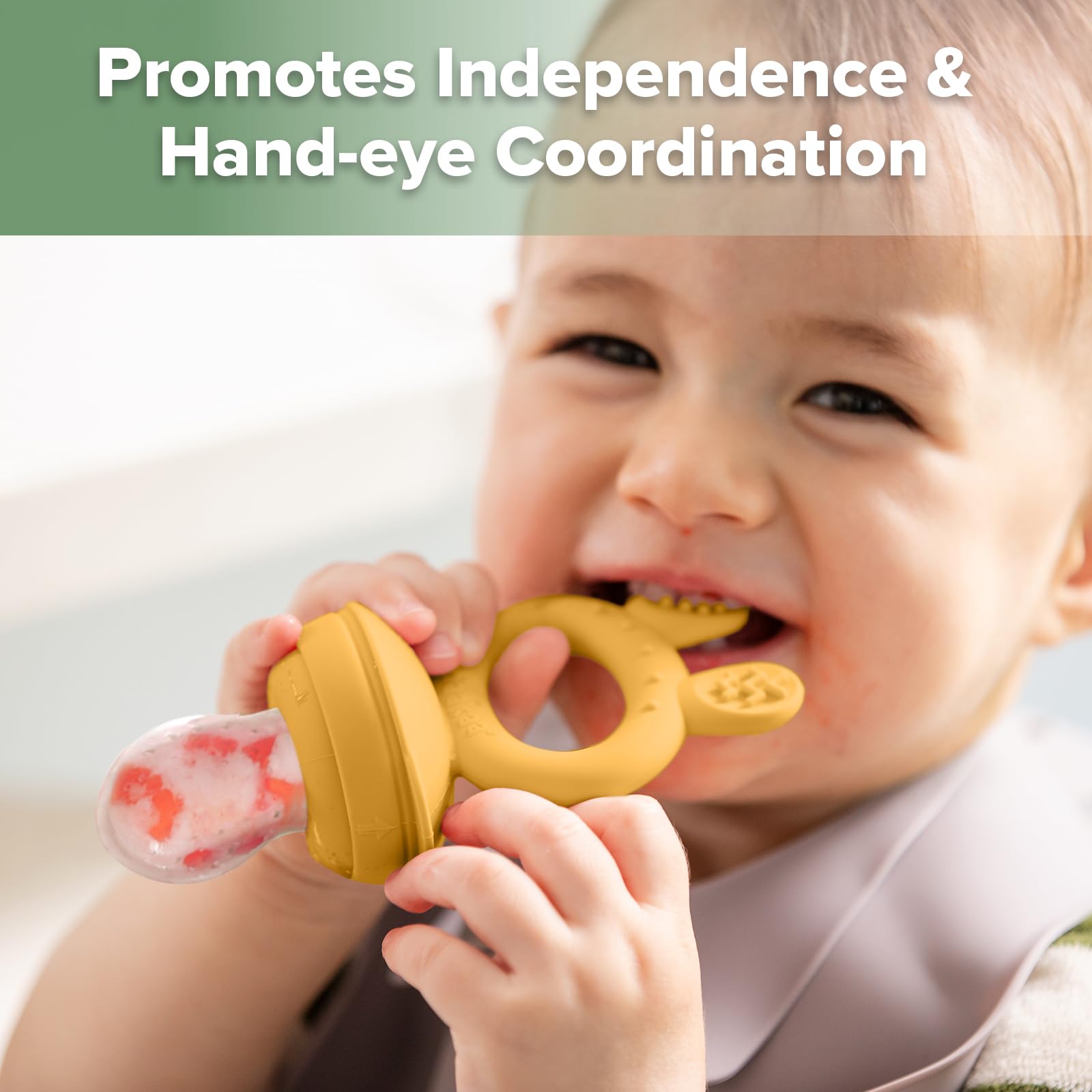haakaa-baby-fruit-food-feeder-and-silicone-nibble-tray-combo-breastmilk-popsicle image 5