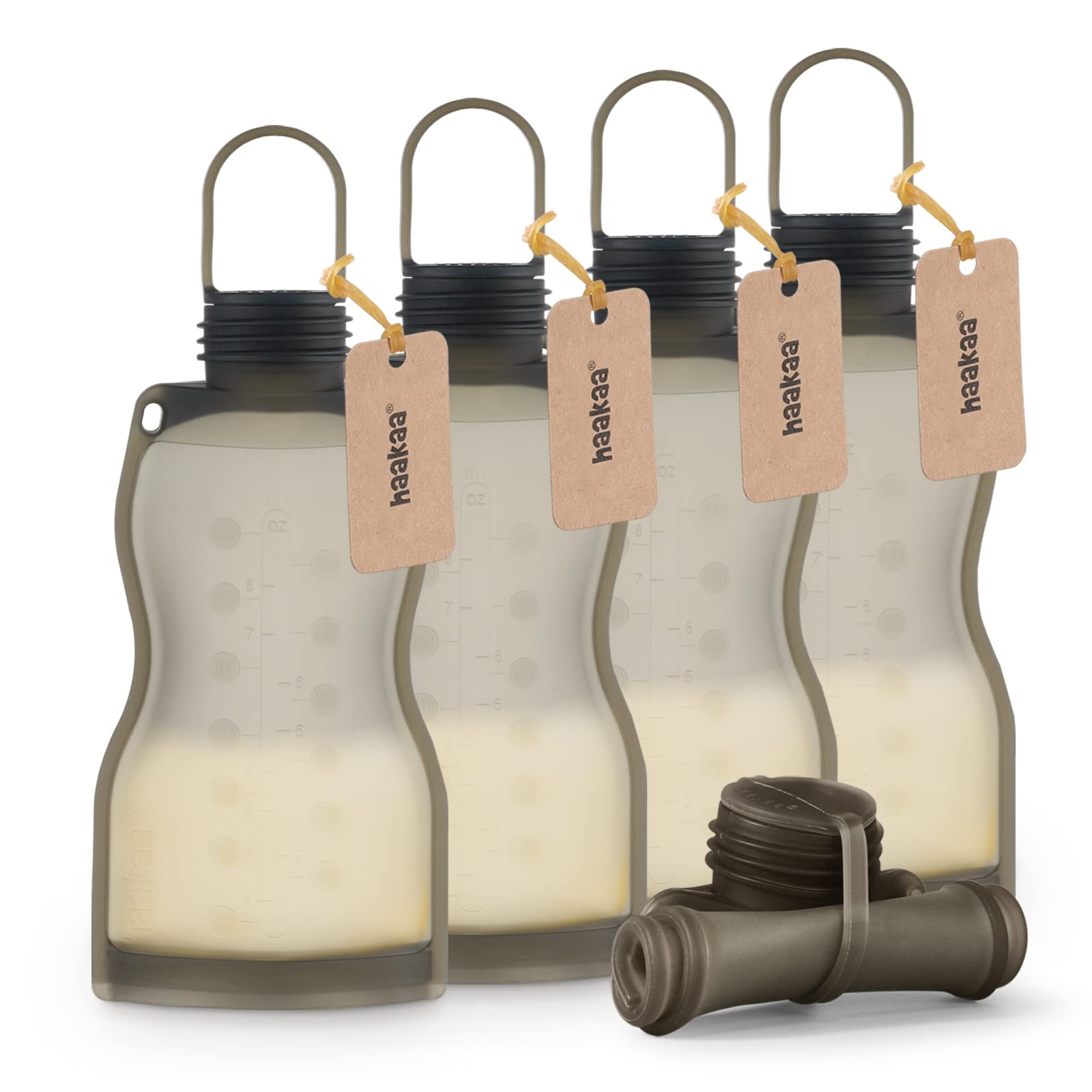 haakaa-reusable-silicone-breast-milk-storage-bags-9oz-260ml-leakproof-bpa-free-5 image 1