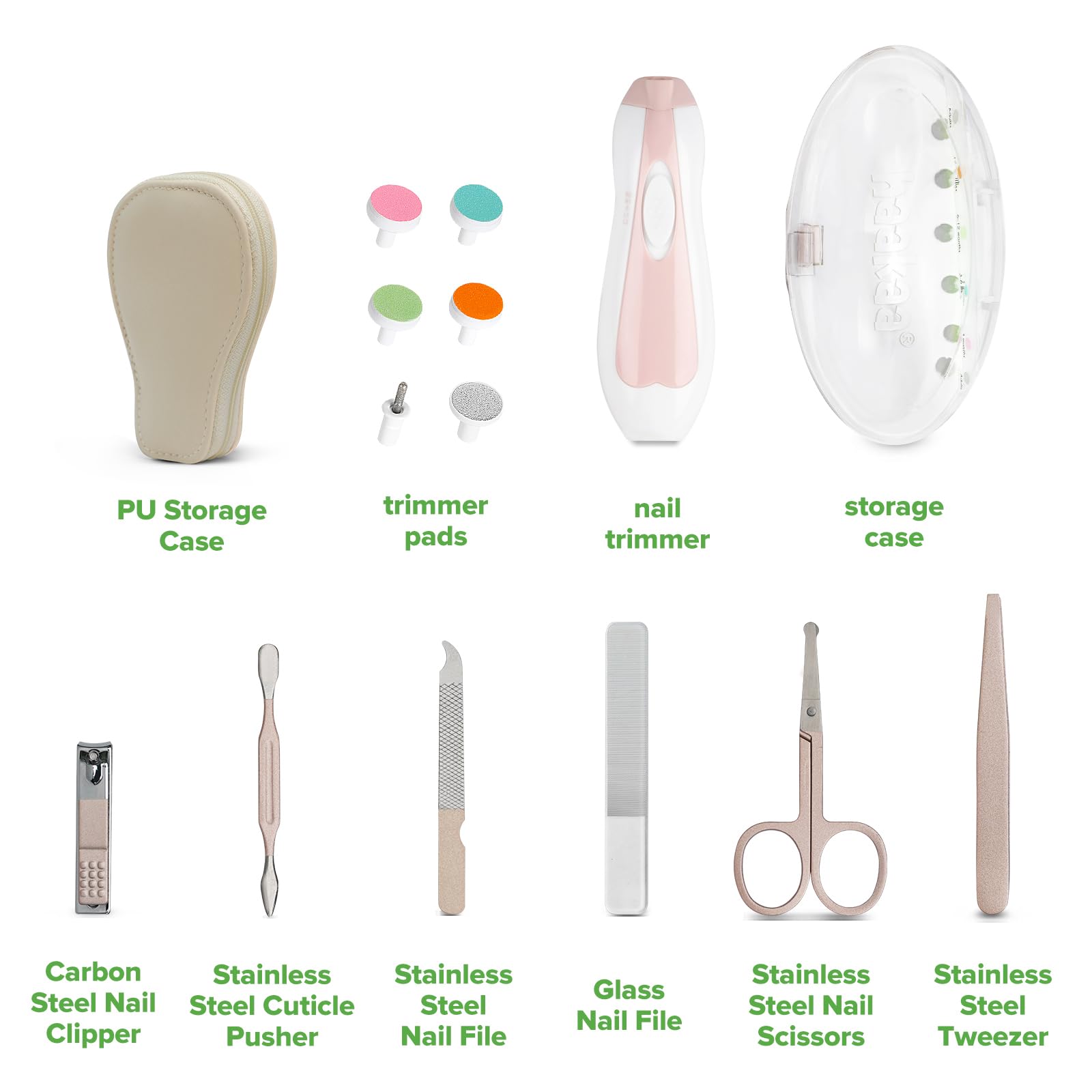haakaa-electric-nail-care-set-pear-fect-manicure-kit-for-newborns-toddlers-and-a image 6