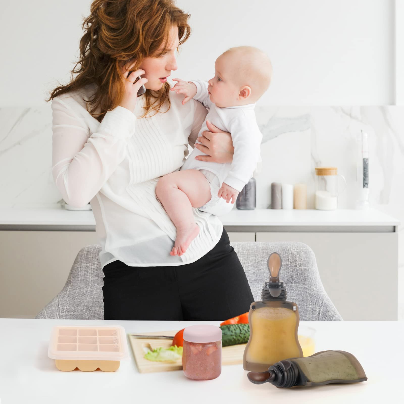 haakaa-silicone-baby-food-dispensing-spoon-130ml-4oz-squeeze-feeder-with-spoon-f image 2