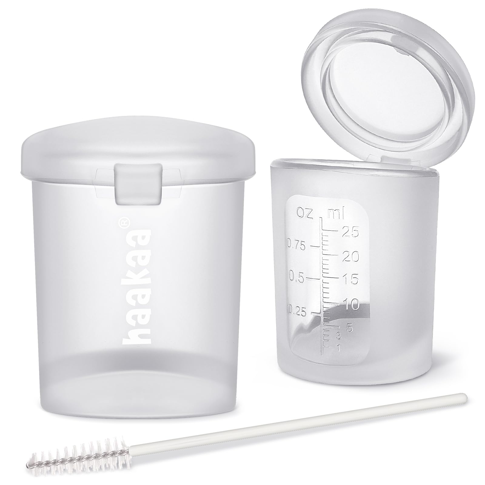 haakaa-silicone-colostrum-collection-cups-3-in-1-pre-sterilised-measuring-feedin image 1