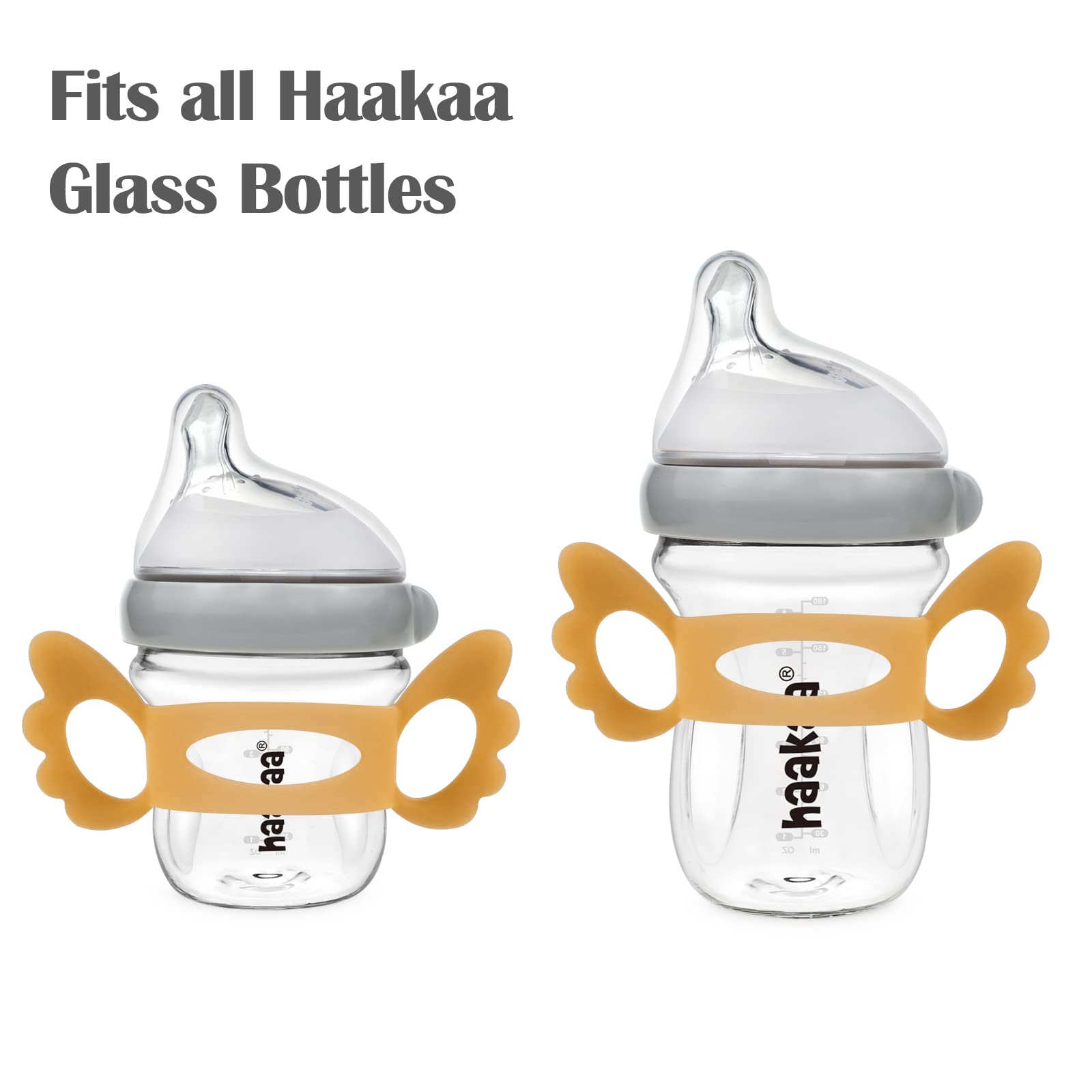 haakaa-gen-3-glass-bottle-handle-silicone-baby-bottle-grip-for-wide-neck-bottles image 2