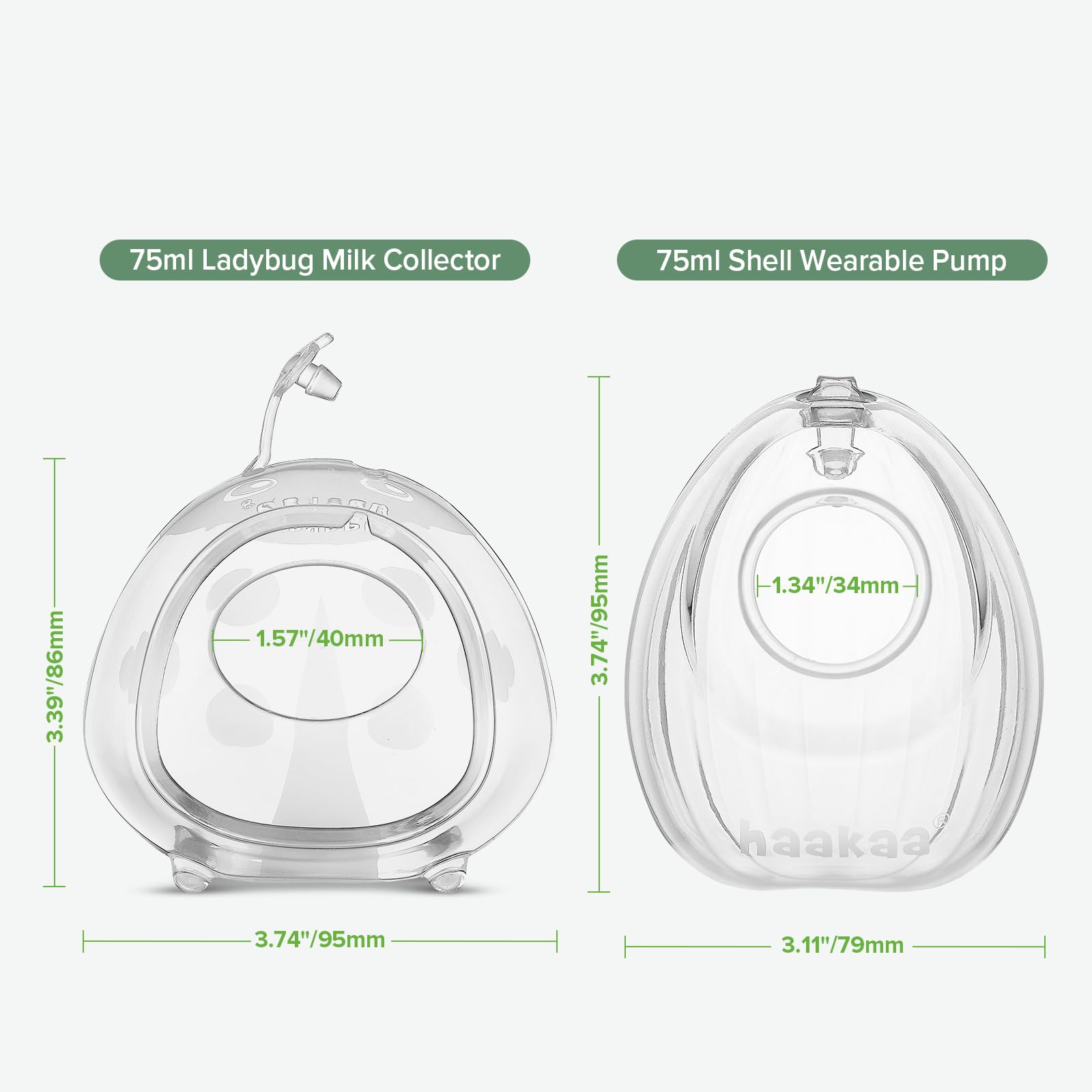 haakaa-milk-collector-set-shell-pump-ladybug-collector-combo-hands-free-wearable image 8