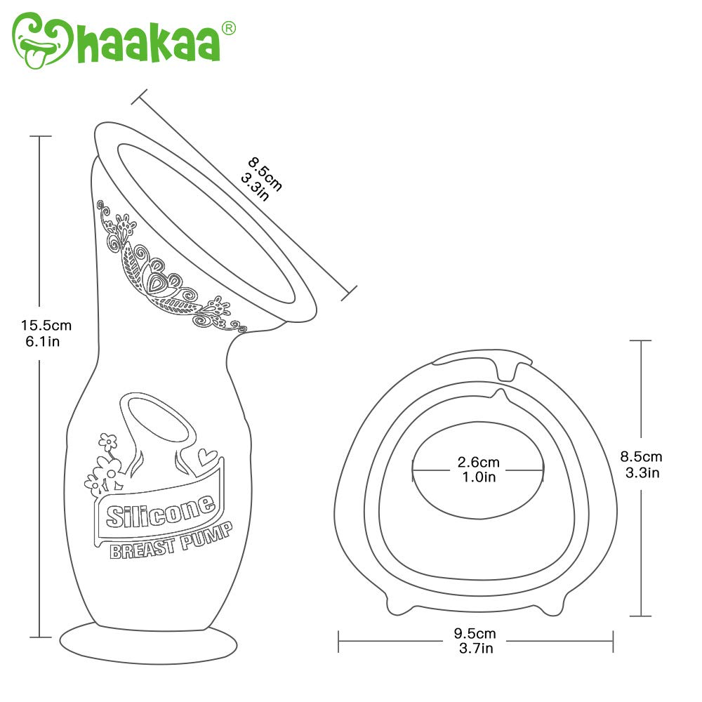 haakaa-manual-breast-pump-combo-4oz-100ml-with-suction-base-breast-shells-bpa-fr image 8
