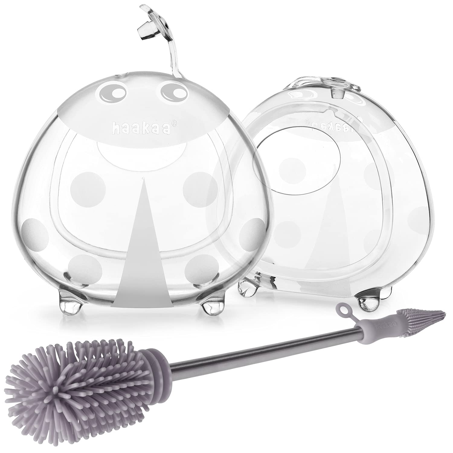 haakaa-ladybug-milk-collector-shells-silicone-cleaning-brush-combo-2-5oz-75ml-2- image 1