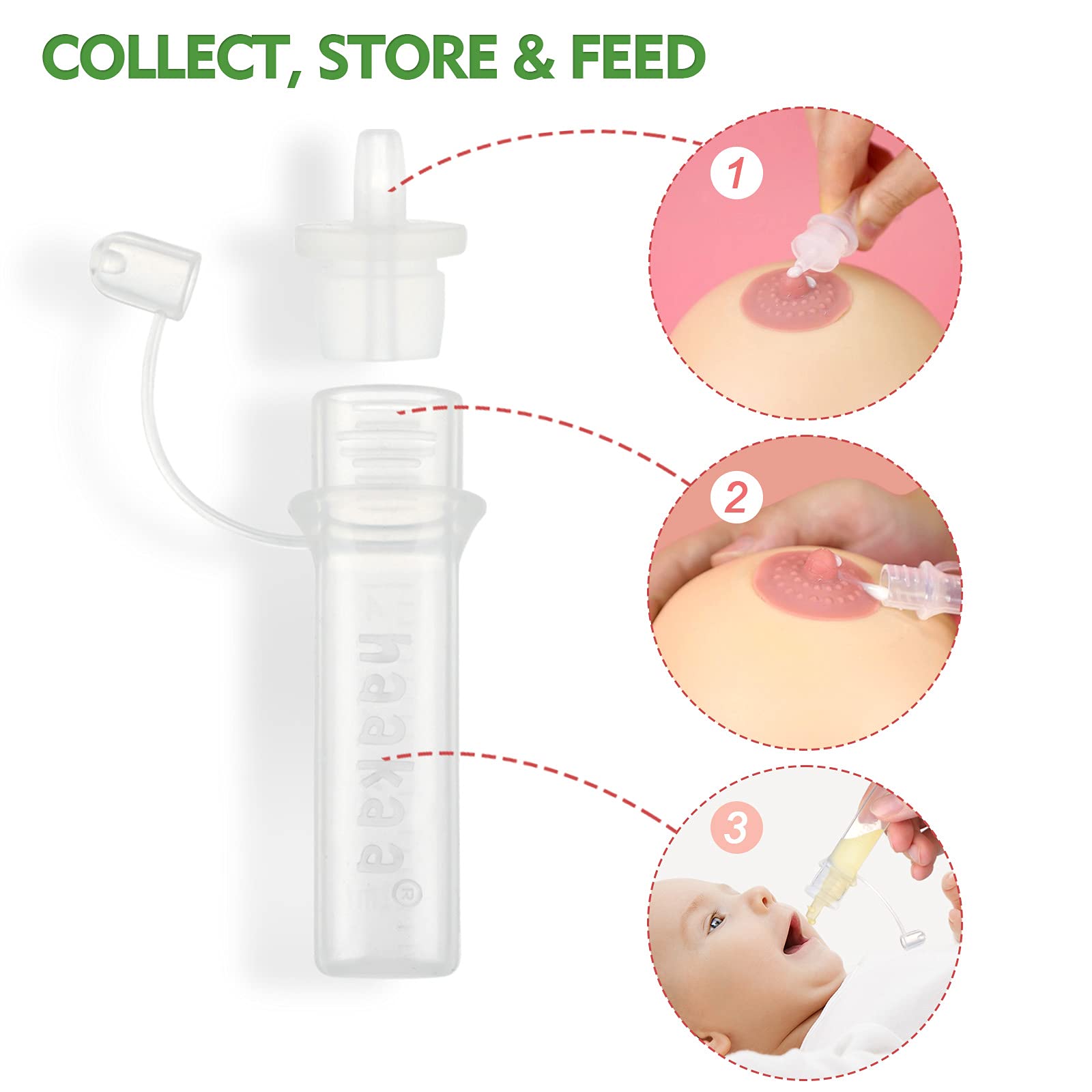 haakaa-colostrum-collector-set-reusable-silicone-colostrum-storage-for-antenatal image 3