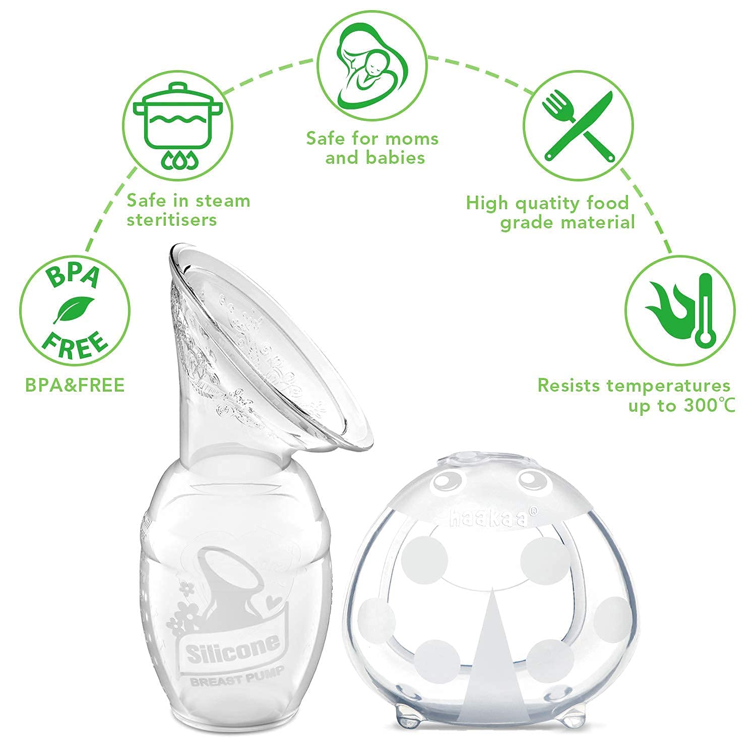 haakaa-ladybug-breast-milk-collector-manual-breast-pump-combo-5-oz-4-oz-2-pack image 4