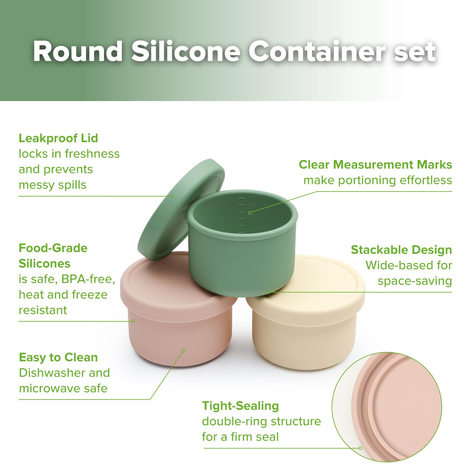 haakaa-mini-round-silicone-baby-food-containers-with-lids-bpa-free-leakproof-sta image 5