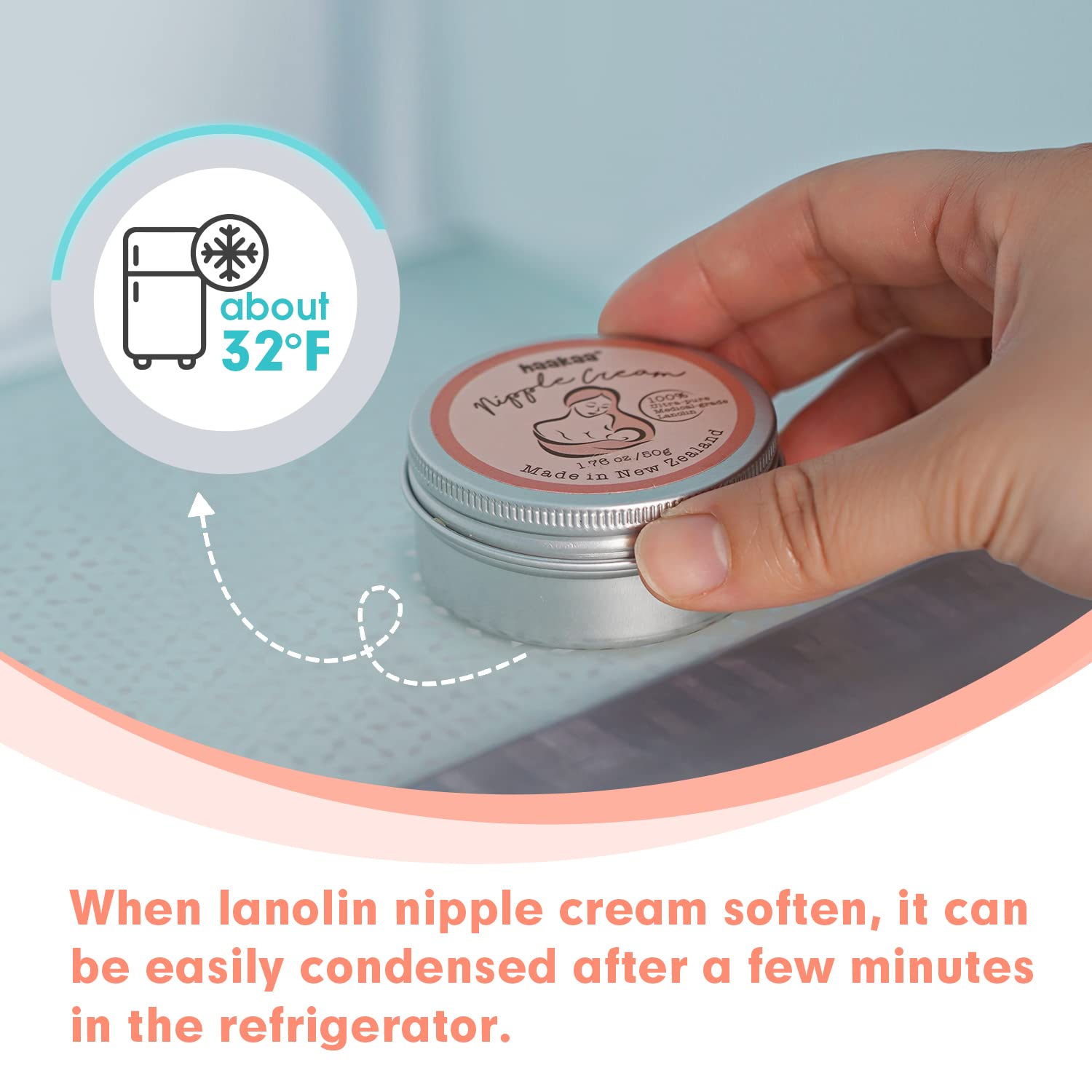 haakaa-lanolin-nipple-cream-1-76-oz-50g-natural-nipple-butter-for-breastfeeding- image 8