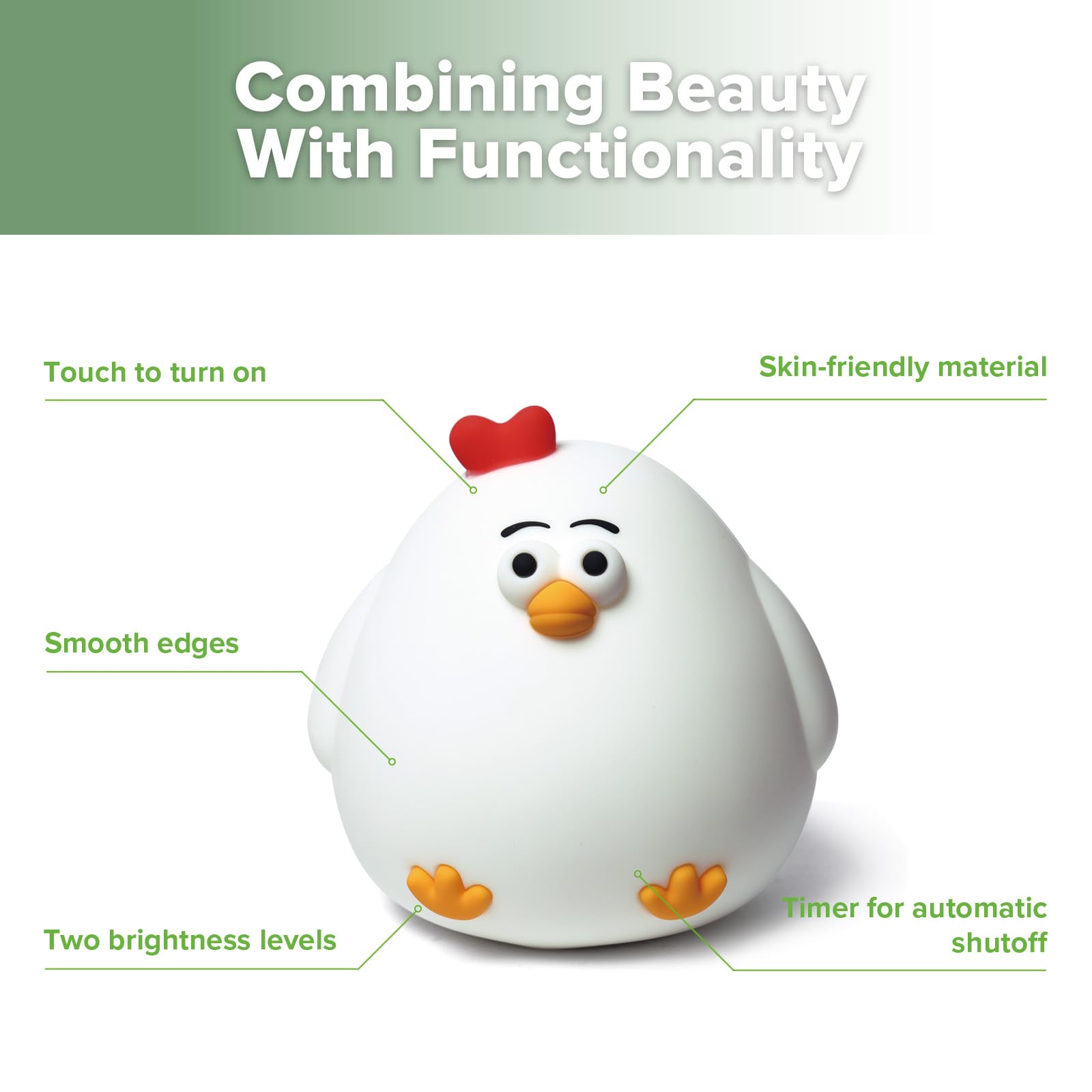 haakaa-baby-night-light-usb-rechargeable-chicken-squishy-lamp-with-2-level-dimma image 5