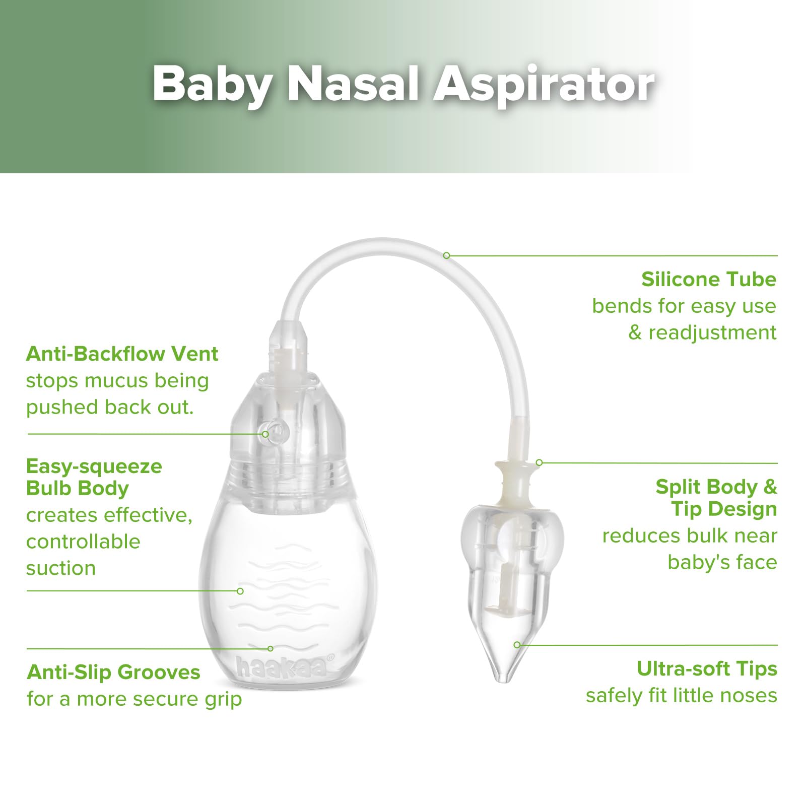 haakaa-silicone-nasal-aspirator-for-baby-swan-neck-nose-sucker-with-anti-backflo image 4