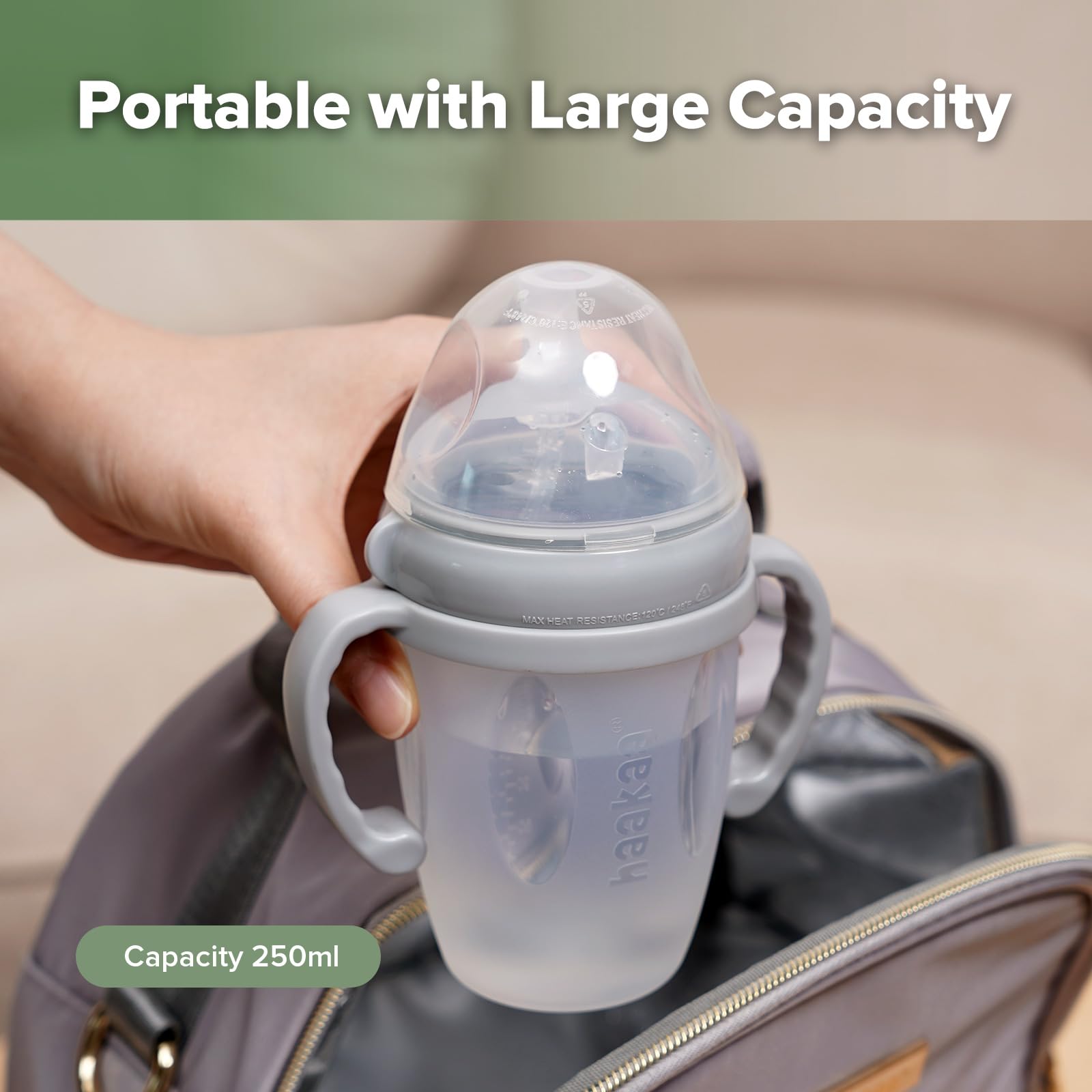 haakaa-weighted-straw-sippy-cup-for-6-months-silicone-baby-straw-cup-with-handle image 8