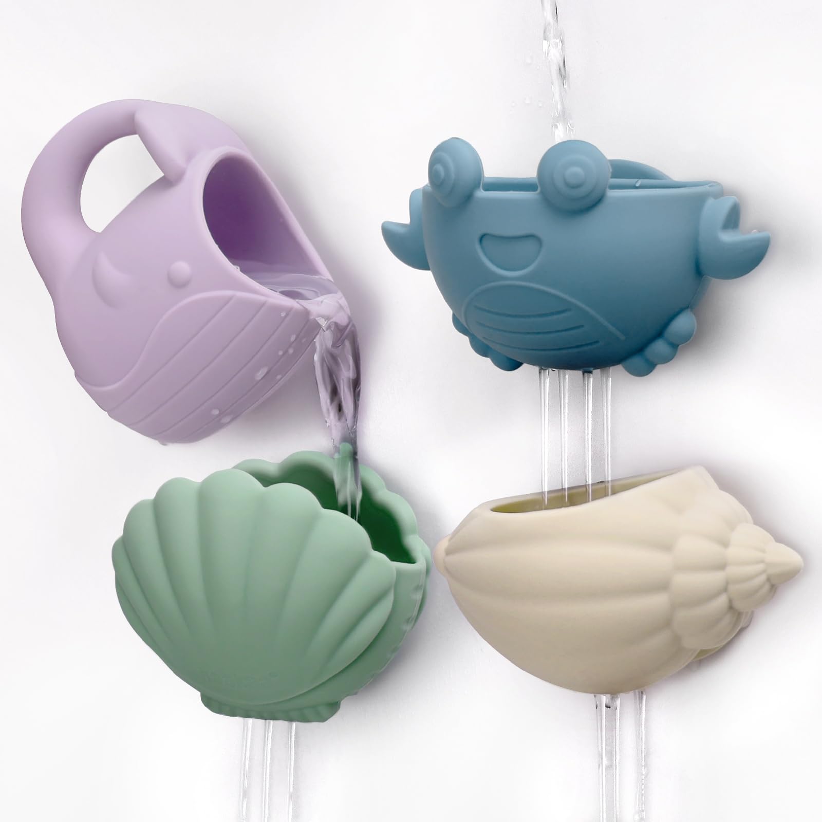 haakaa-tidal-tribe-waterfall-bath-toy-set-mold-free-food-grade-silicone-pouring- image 1