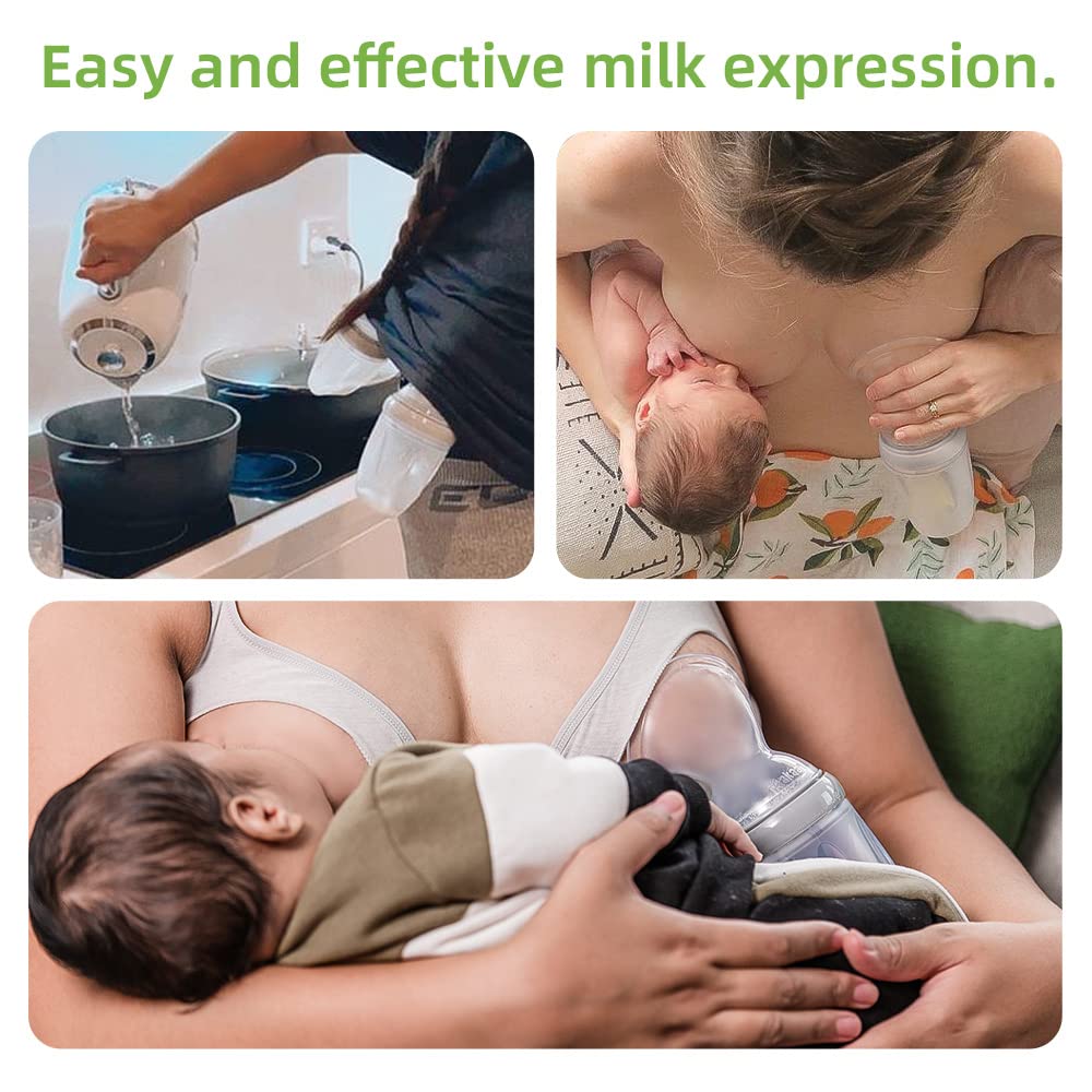 haakaa-gen-3-silicone-breast-pump-8oz-250ml-with-baby-bottle-teat-flower-stopper image 2