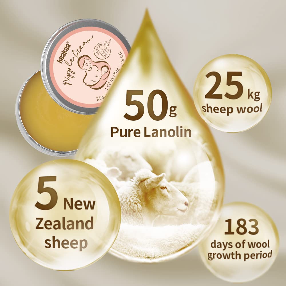 haakaa-lanolin-nipple-cream-1-76-oz-50g-natural-nipple-butter-for-breastfeeding- image 5