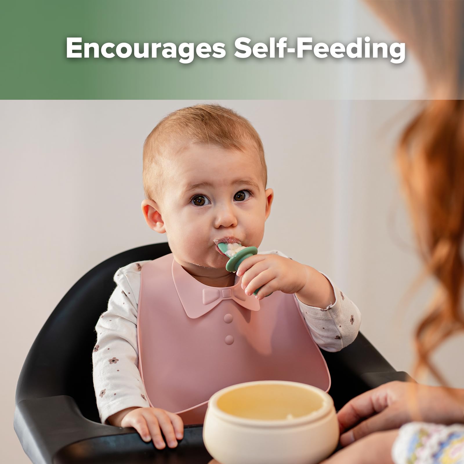 haakaa-baby-spoons-for-self-feeding-6-months-silicone-training-spoon-set-with-fo image 2