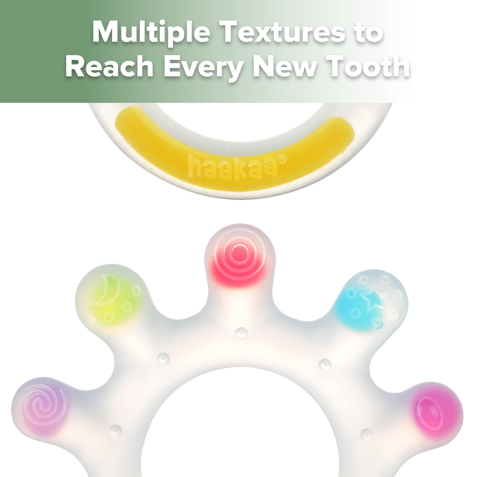 haakaa-dinky-digits-palm-teether-baby-teething-toy-food-grade-silicone-bpa-free- image 3