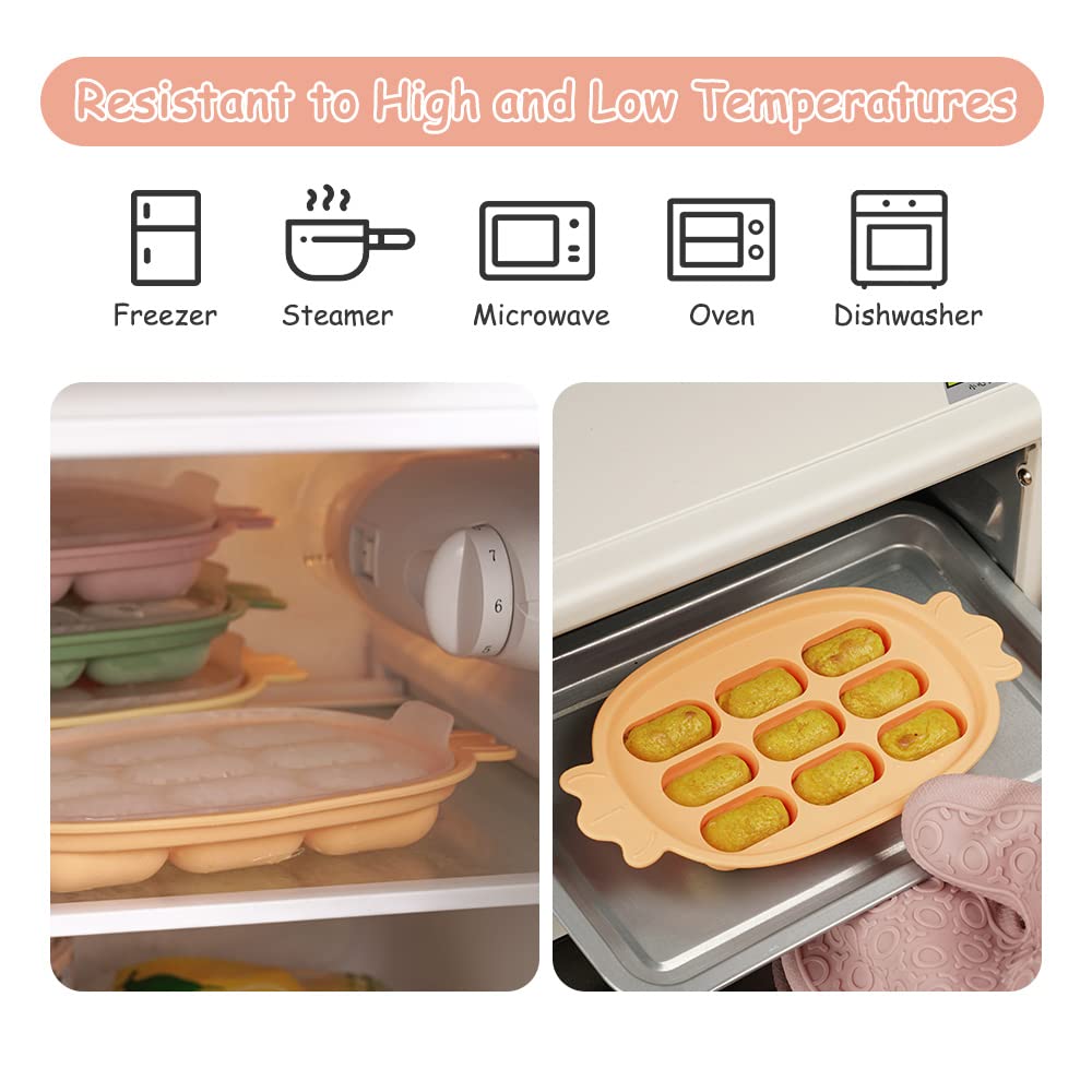 haakaa-baby-food-freezer-tray-with-lid-perfect-sized-silicone-containers-for-hom image 6