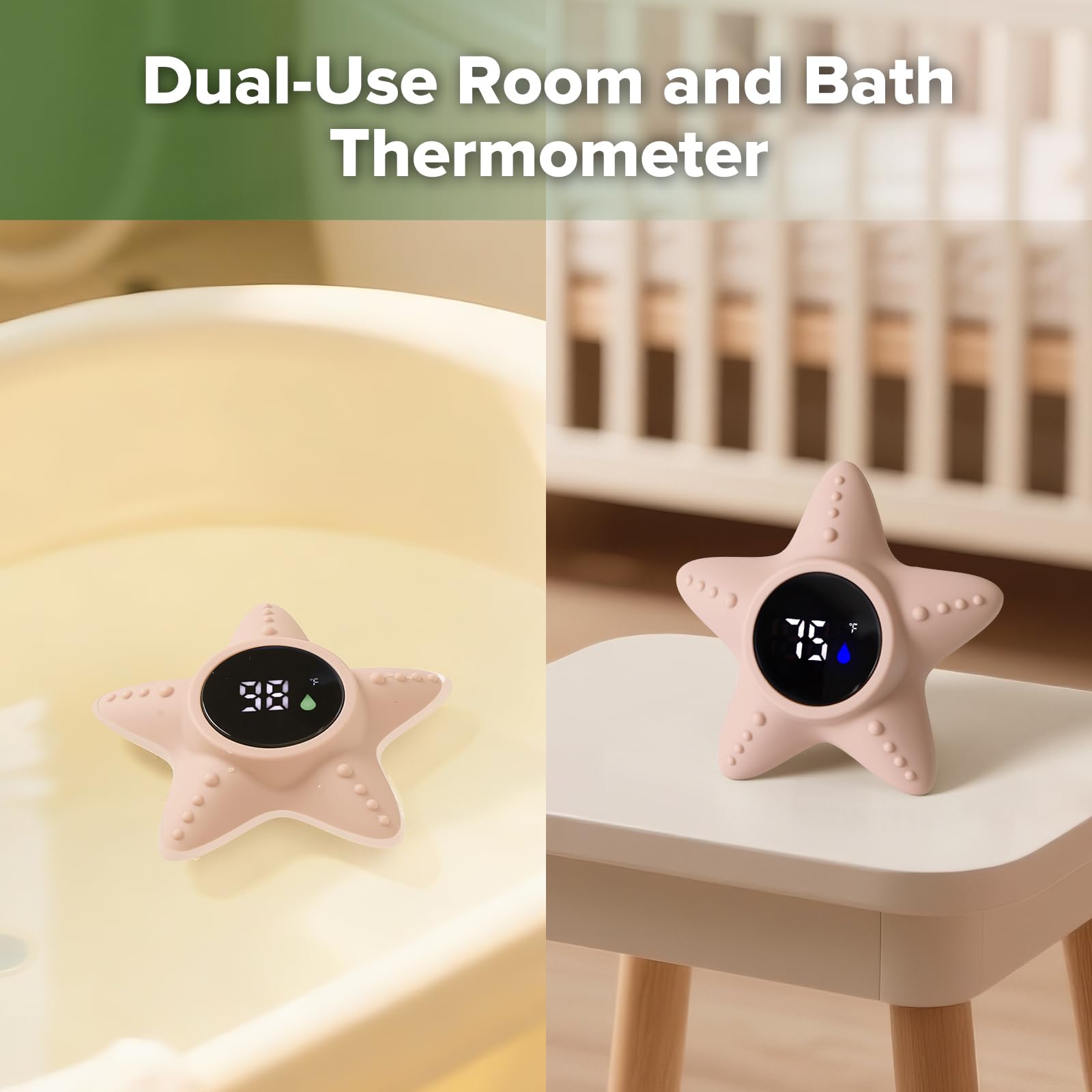haakaa-silicone-baby-bath-thermometer-starfish-floating-water-and-room-temperatu image 4