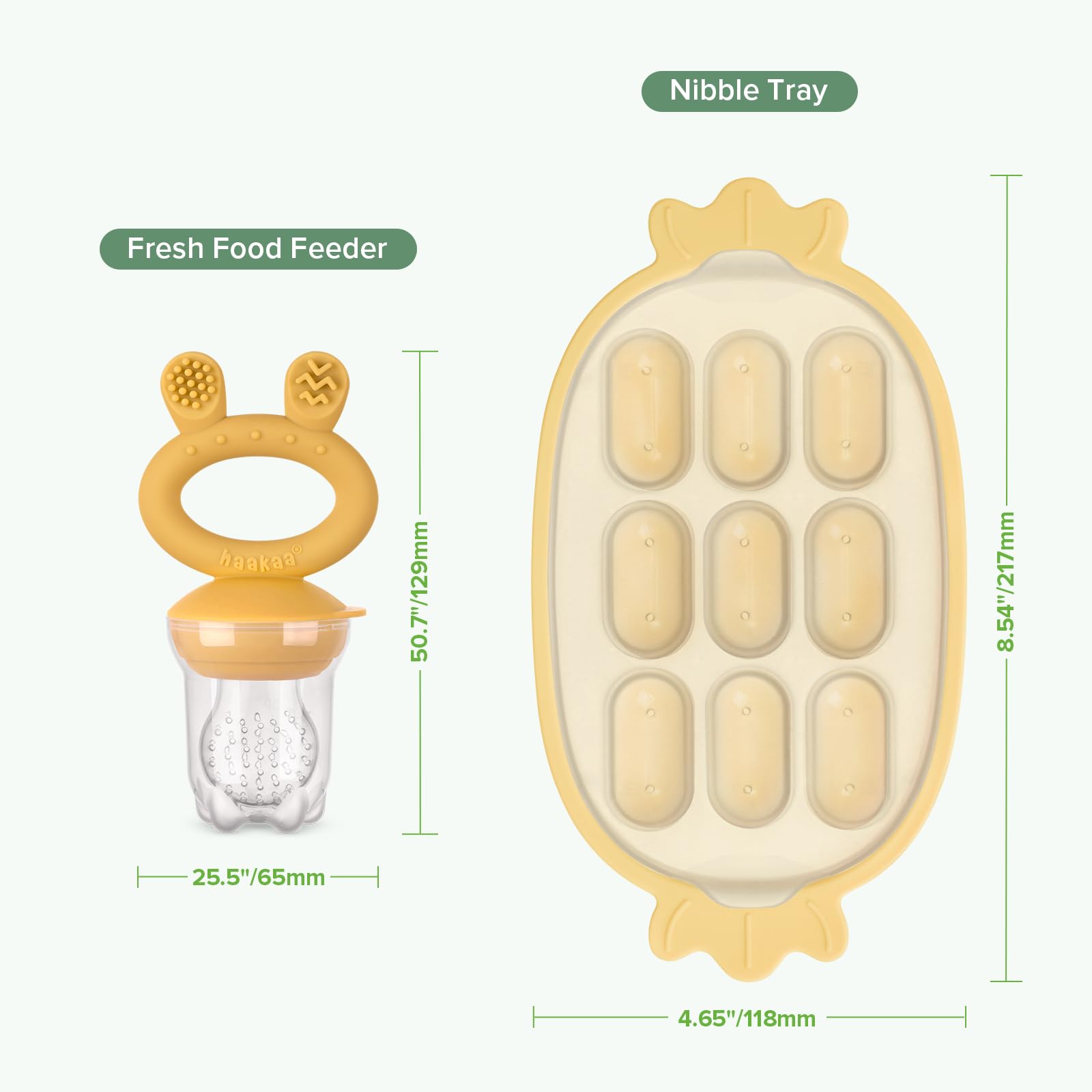 haakaa-baby-fruit-food-feeder-and-silicone-nibble-tray-combo-breastmilk-popsicle image 8