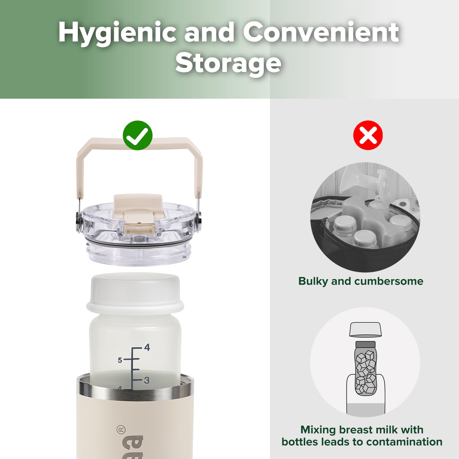 haakaa-portable-breastmilk-cooler-30oz-900ml-with-300ml-bottle-and-duo-lid image 4