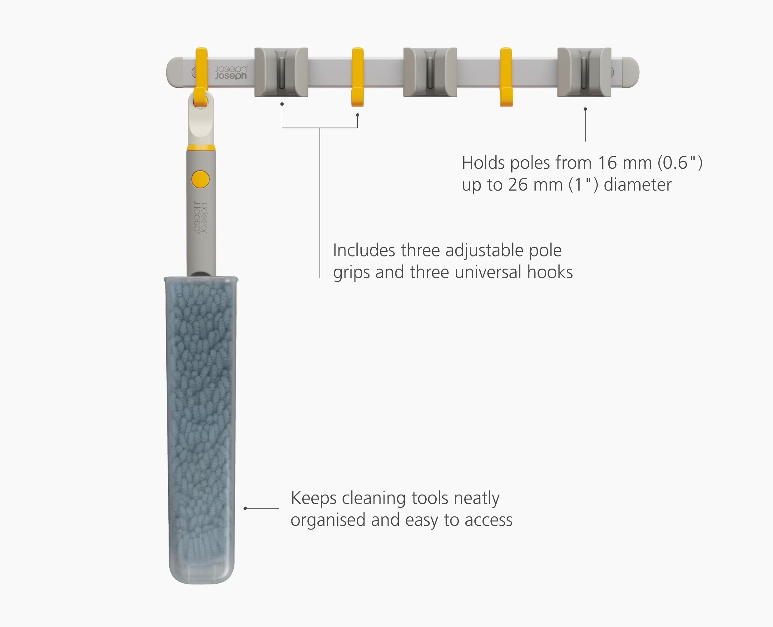 joseph-joseph-cleantech-pole-tool-organiser image 6