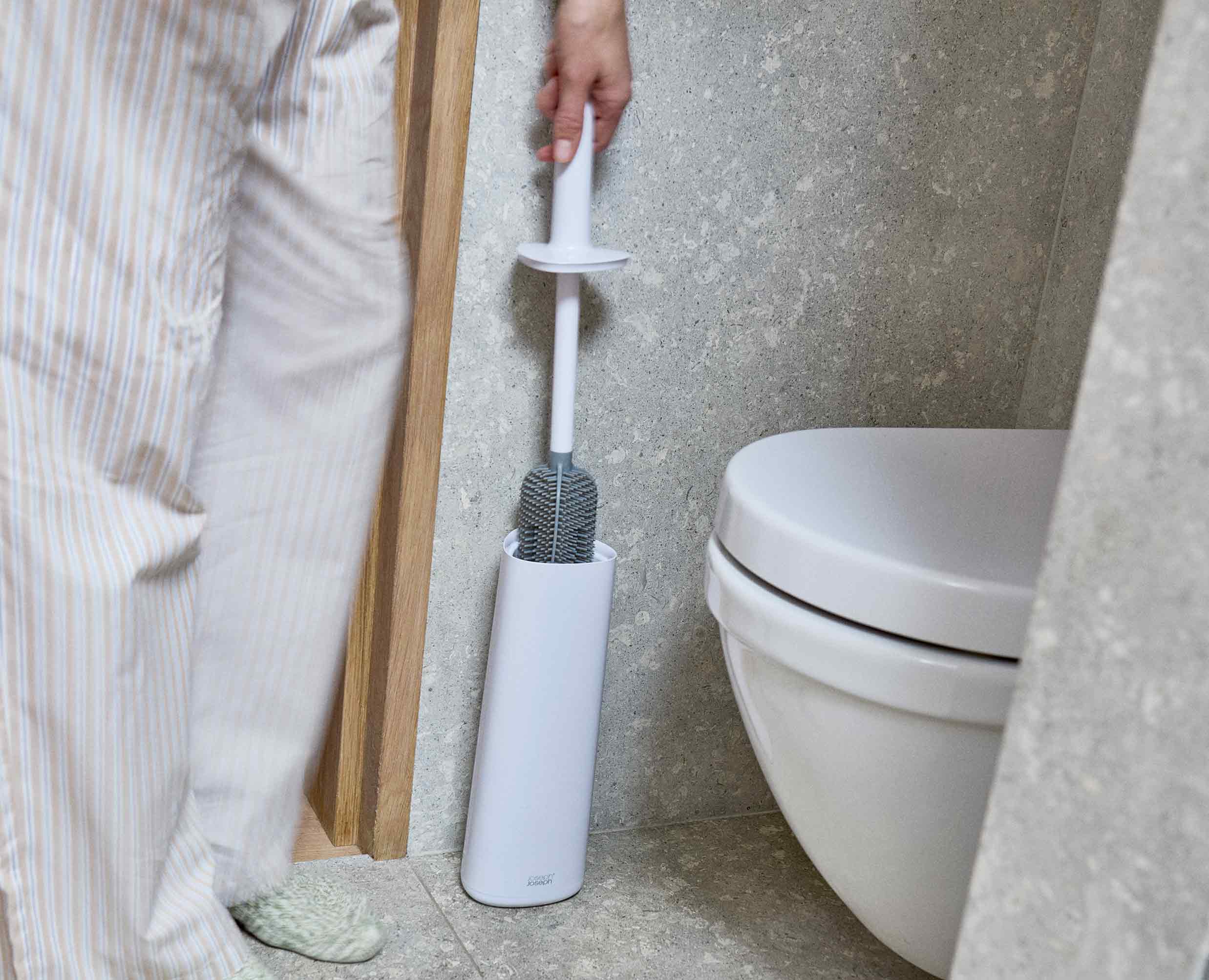 joseph-joseph-flex-360-gloss-white-toilet-brush-with-holder image 2
