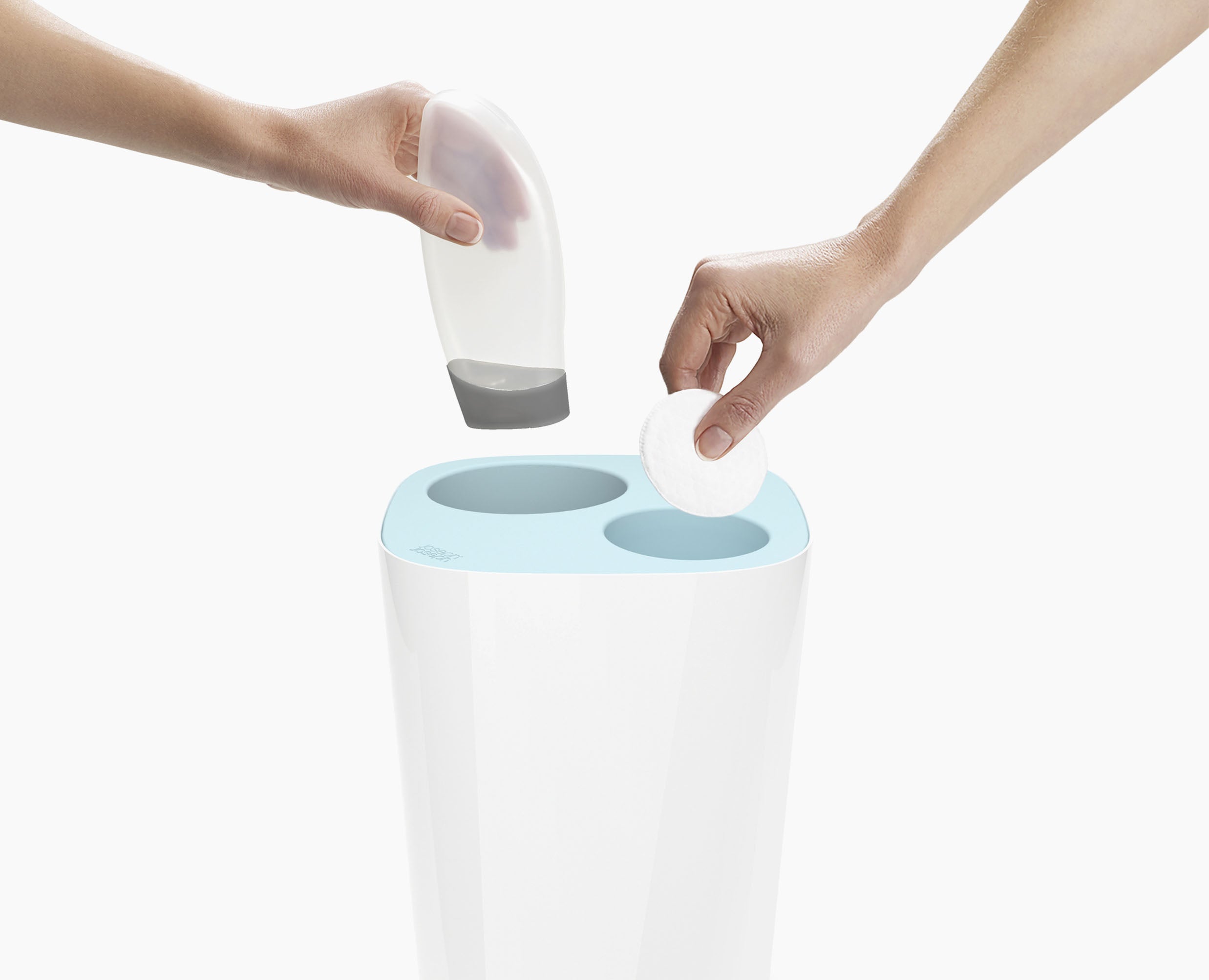 joseph-joseph-split-8l-light-blue-waste-recycling-bin image 4