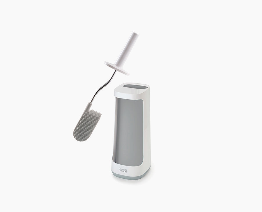 joseph-joseph-flex-plus-toilet-brush-with-storage-caddy-light-grey image 1